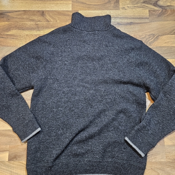 Aran Sweater Market Irish Wool Quarter Zip XL - Picture 9 of 9